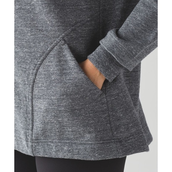 Lululemon Pleat To Street Bomber Jacket Heathered Gray Women's Size 10 H11148 - Picture 14 of 16